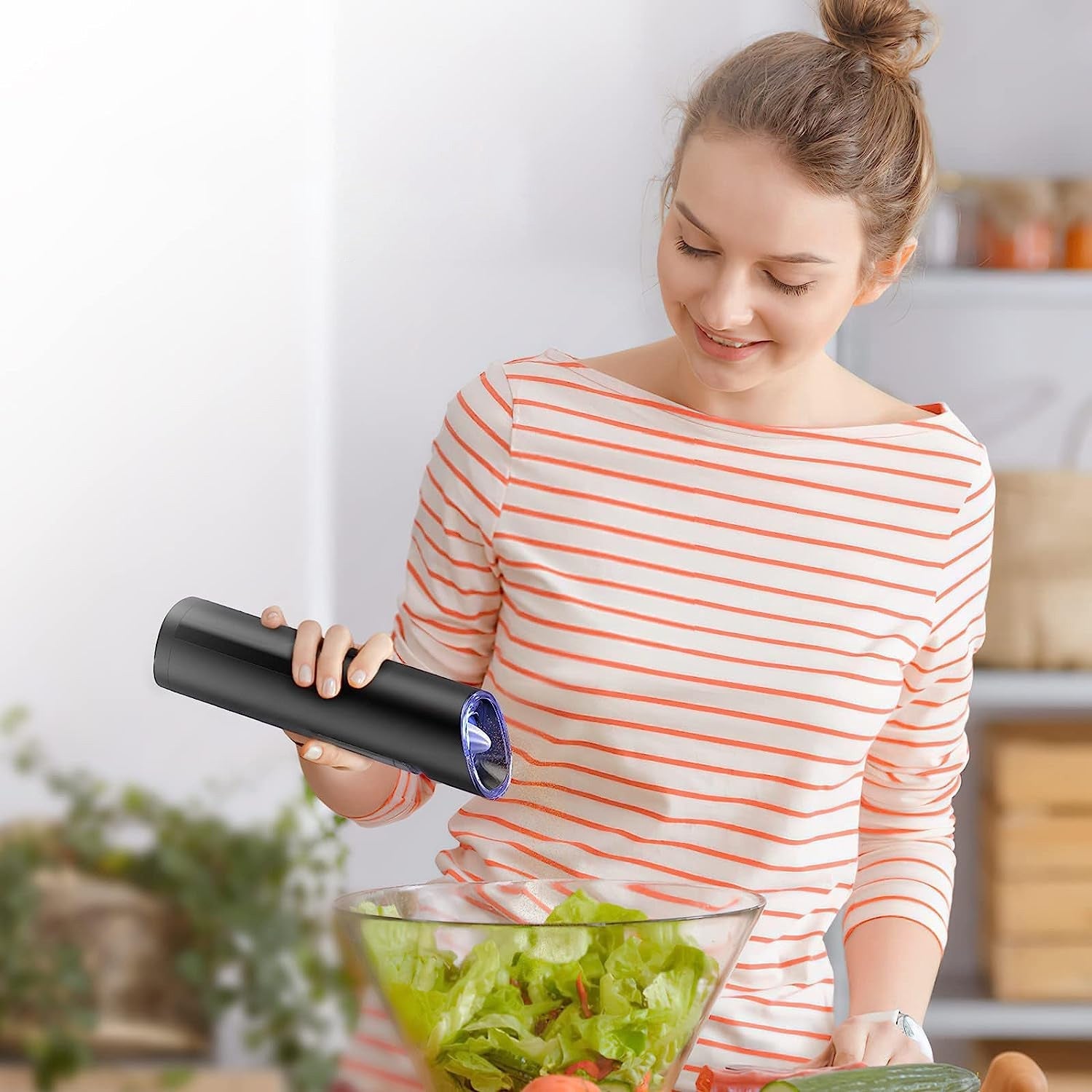 Electric Salt & Pepper Grinder – Gravity Sensor with LED