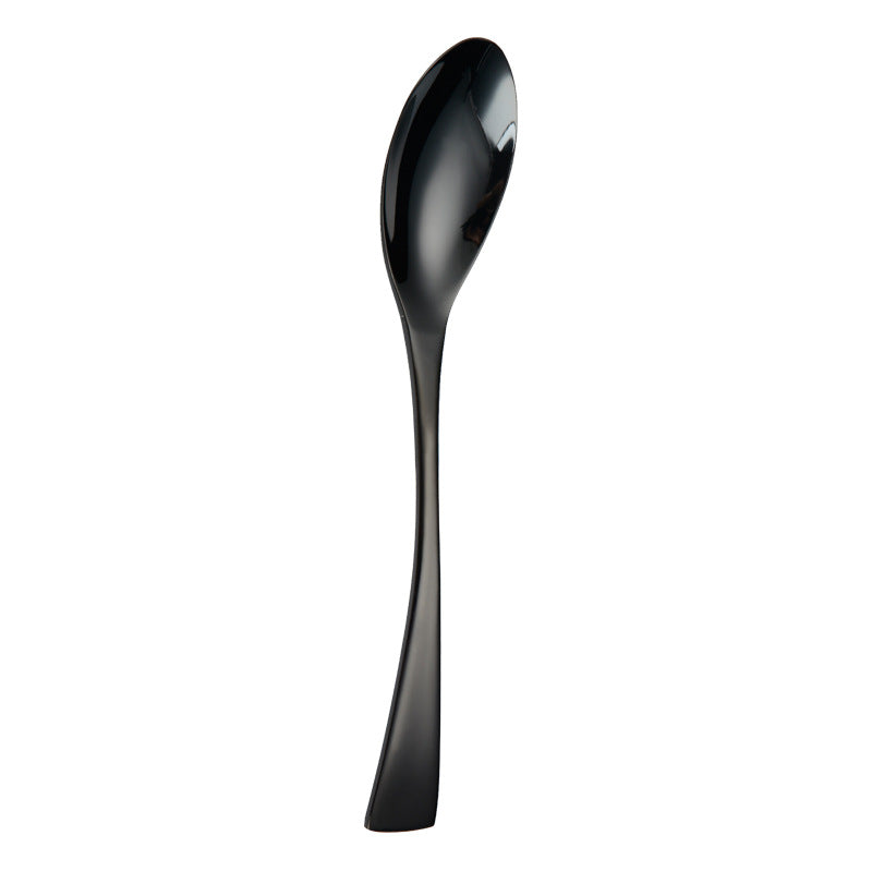 Portugal Titanium Black Stainless Steel Cutlery Set Knife Fork Spoon