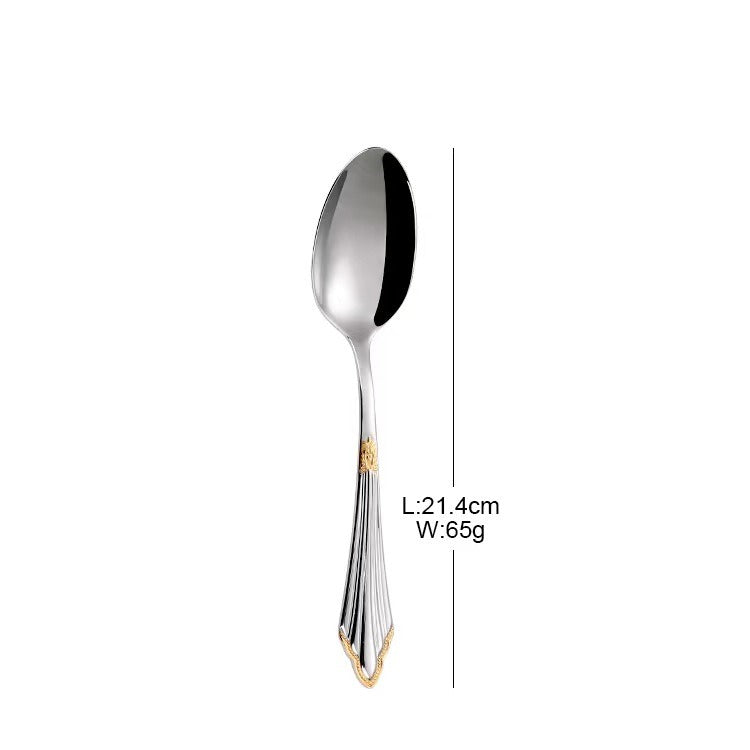4pc 304 Stainless Steel Knife Fork Spoon Steak Cutlery Set