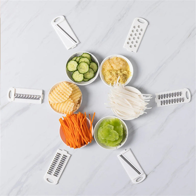Multifunction Vegetable Cutter Potato Shredder Grater Slicer Container