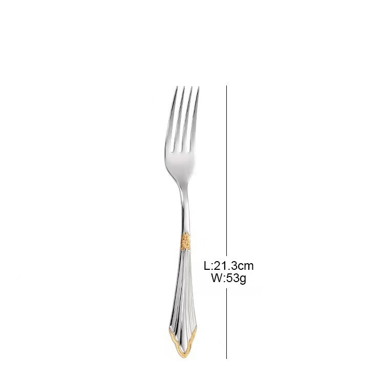 4pc 304 Stainless Steel Knife Fork Spoon Steak Cutlery Set