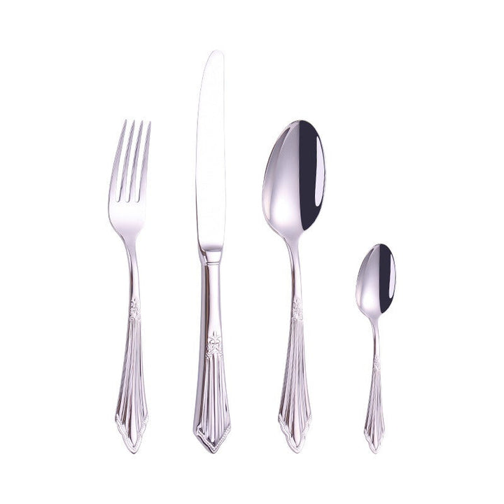 4pc 304 Stainless Steel Knife Fork Spoon Steak Cutlery Set
