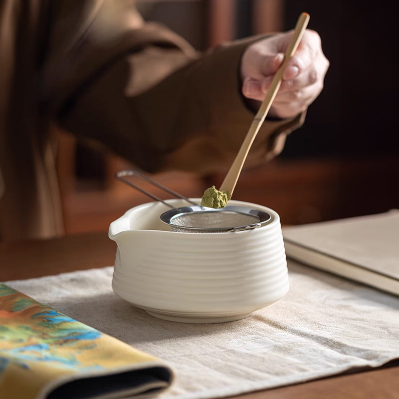 Premium 8 Piece Matcha Set Ceramic Chawan Tea Tools