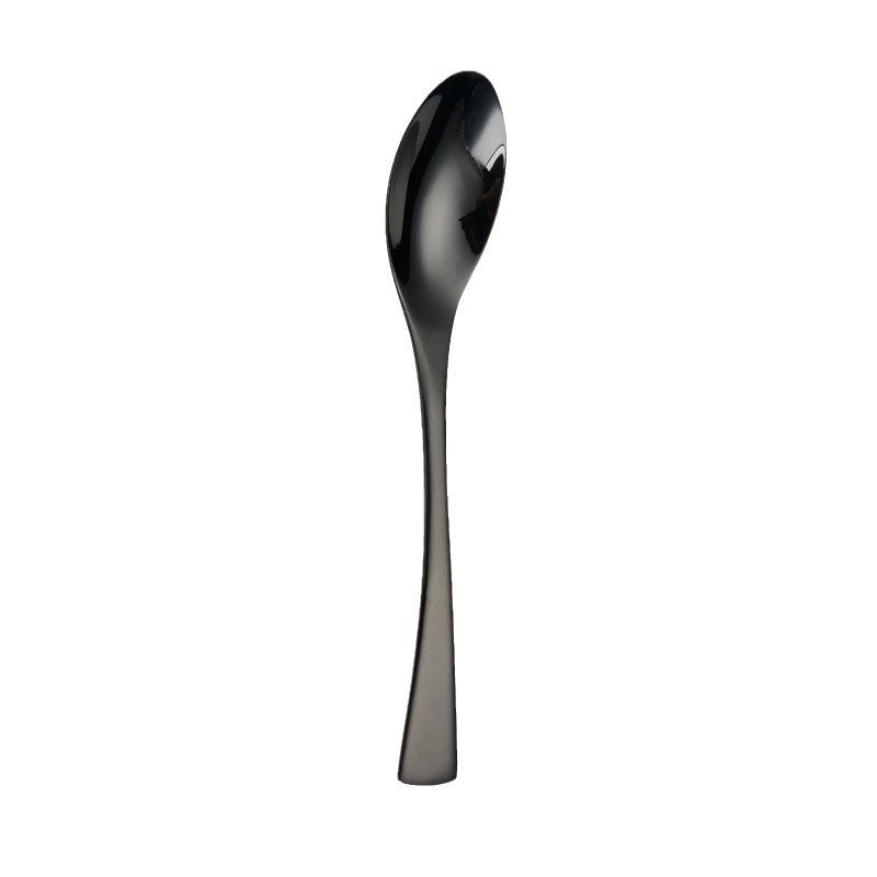 Portugal Titanium Black Stainless Steel Cutlery Set Knife Fork Spoon