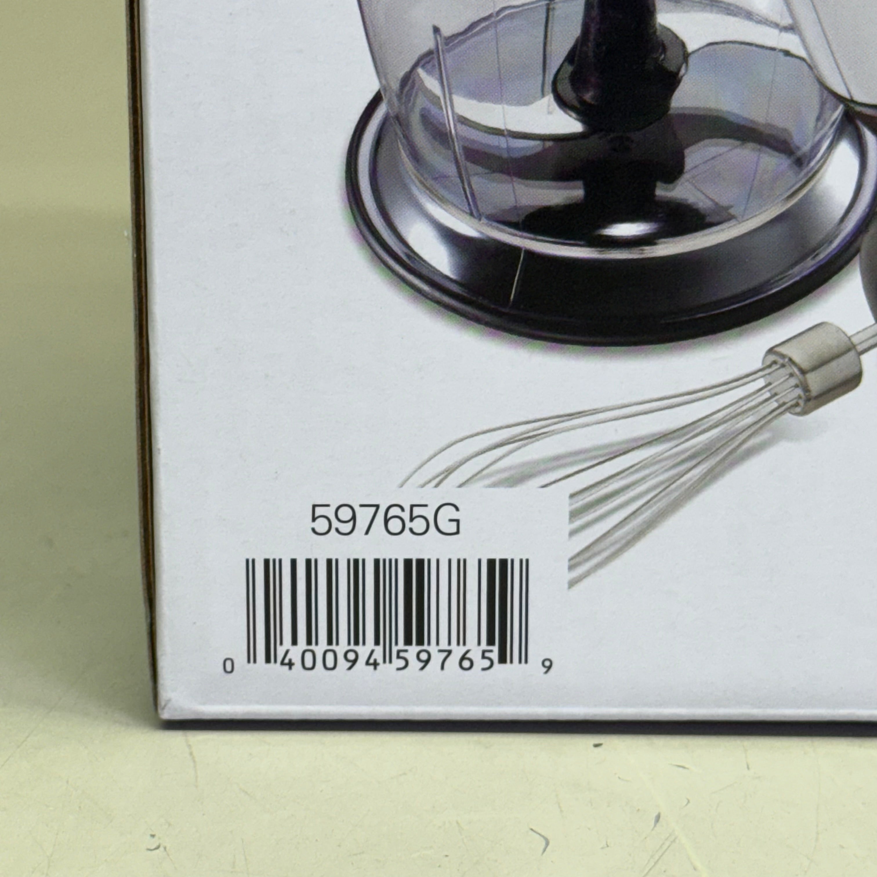 Electric Immersion Hand Blender 2 Speed 225W Grey Black