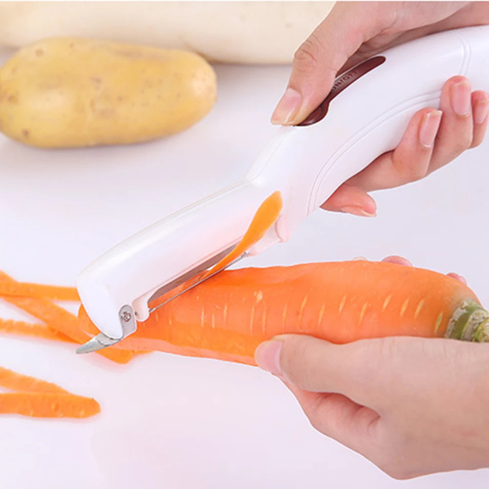 Electric Fruit Vegetable Peeler Apple Potato Carrot Kitchen Gadget