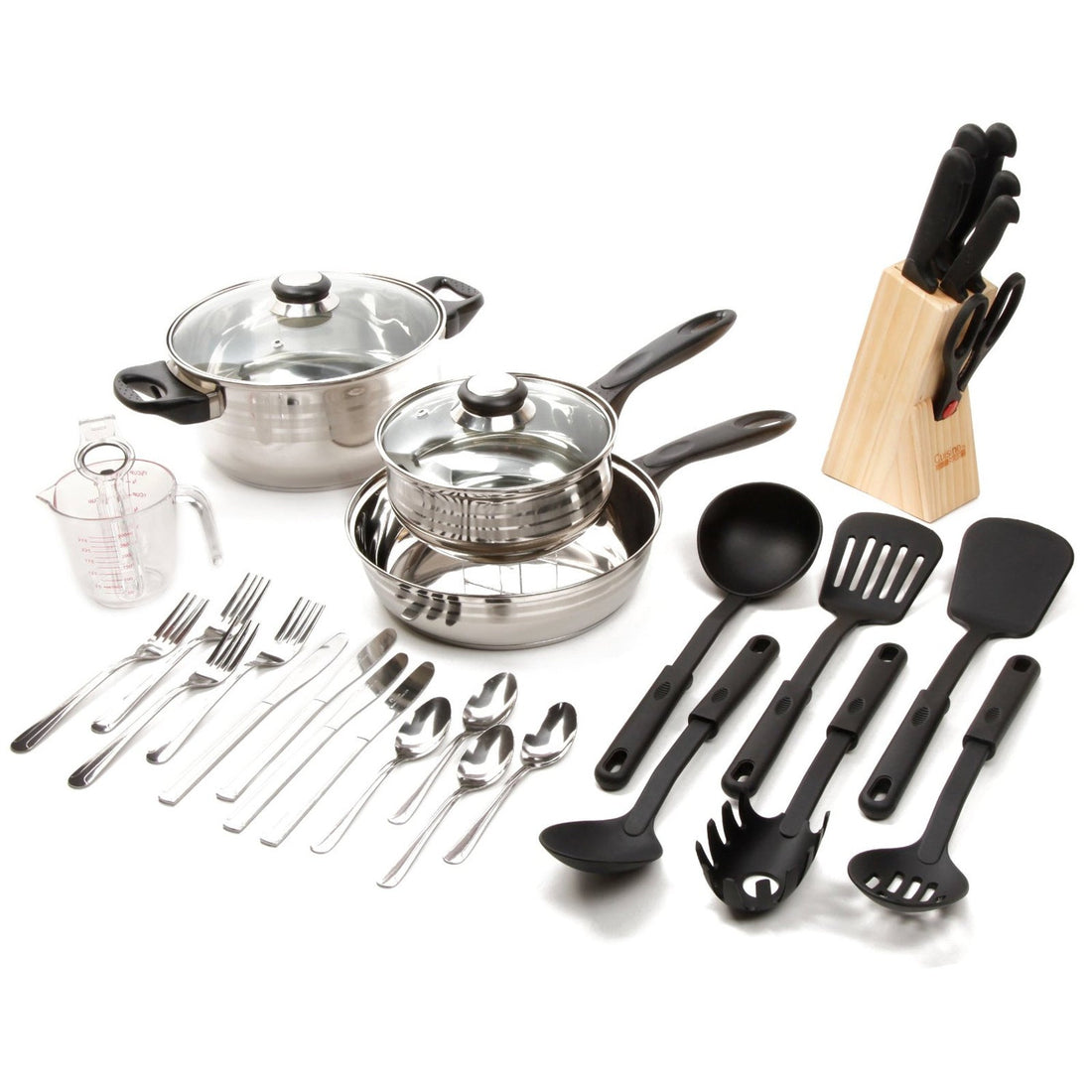 Total Kitchen Lybra 32-Piece Cookware Combo Set