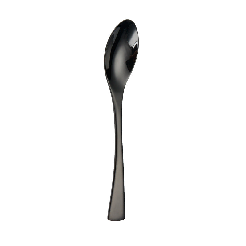 Portugal Titanium Black Stainless Steel Cutlery Set Knife Fork Spoon