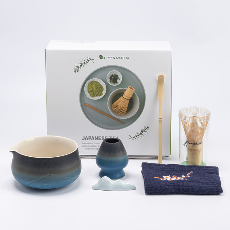 Premium 8 Piece Matcha Set Ceramic Chawan Tea Tools
