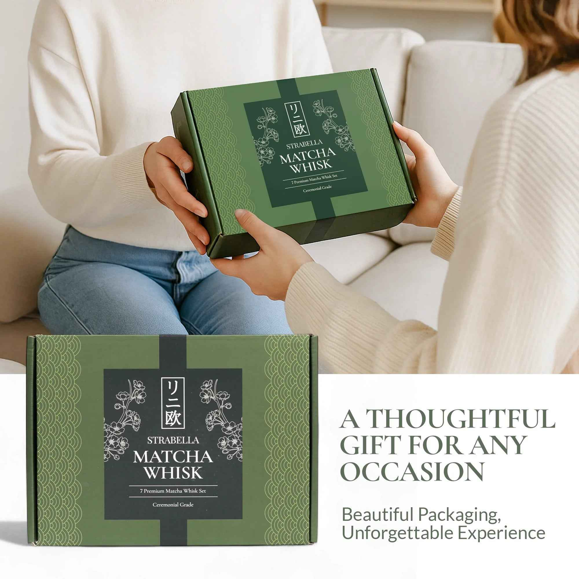 Matcha Whisk Set Bamboo Ceramic Bowl Gift Set