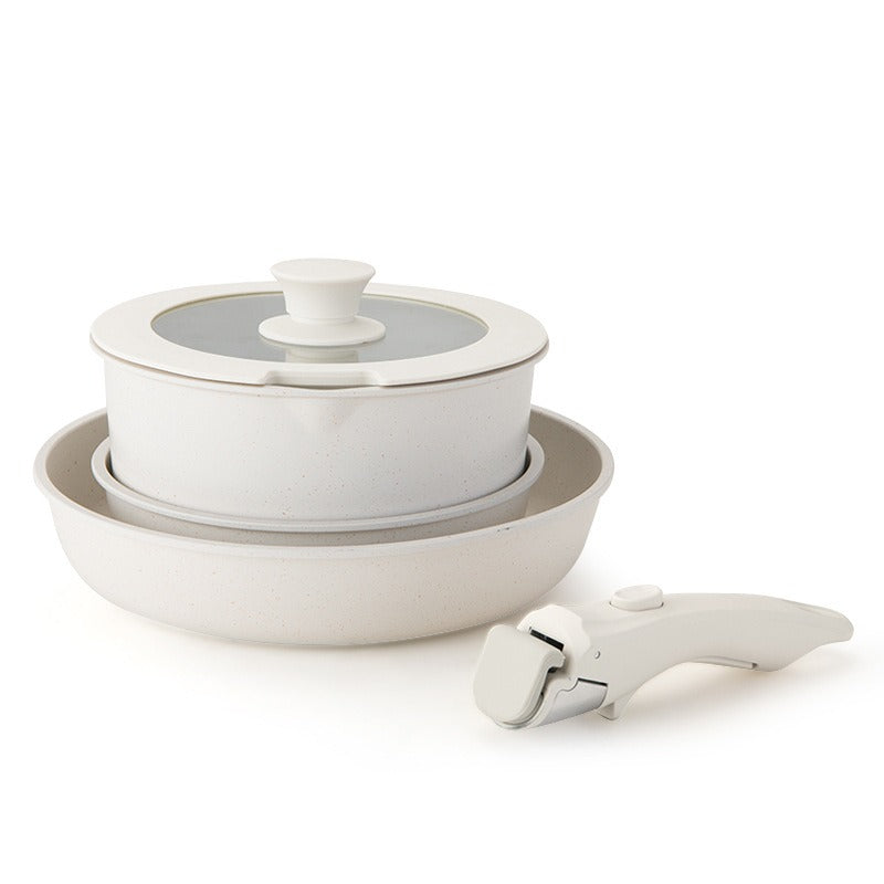Detachable Cookware Set Nonstick Frying Pan Pot with Handle