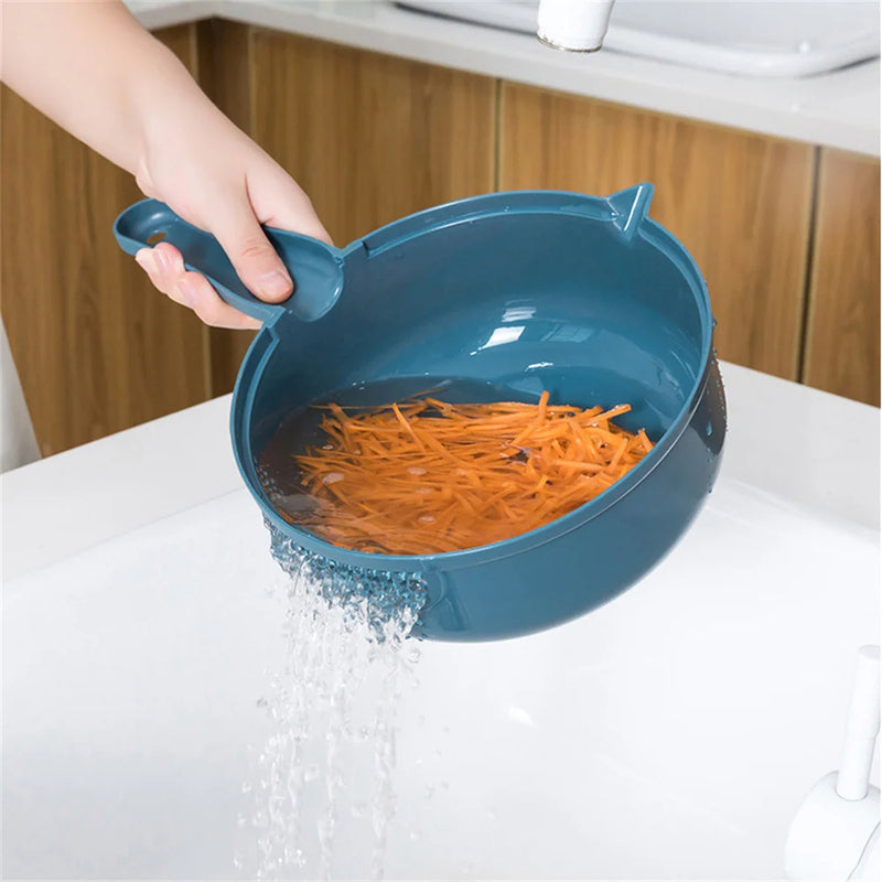 Multifunction Vegetable Cutter Potato Shredder Grater Slicer Container