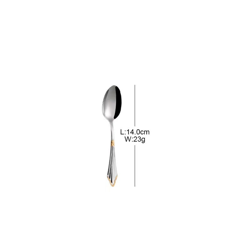 4pc 304 Stainless Steel Knife Fork Spoon Steak Cutlery Set
