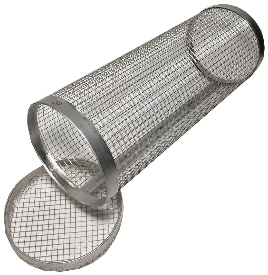 Rolling Grilling Basket Metal BBQ Portable Outdoor Barbecue Rack