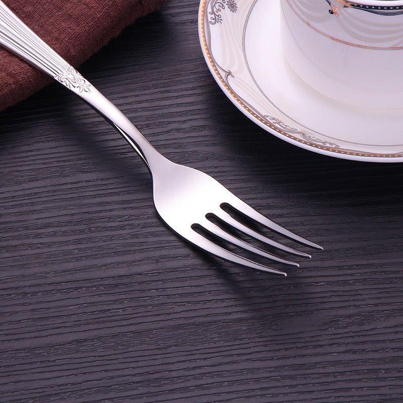 4pc 304 Stainless Steel Knife Fork Spoon Steak Cutlery Set