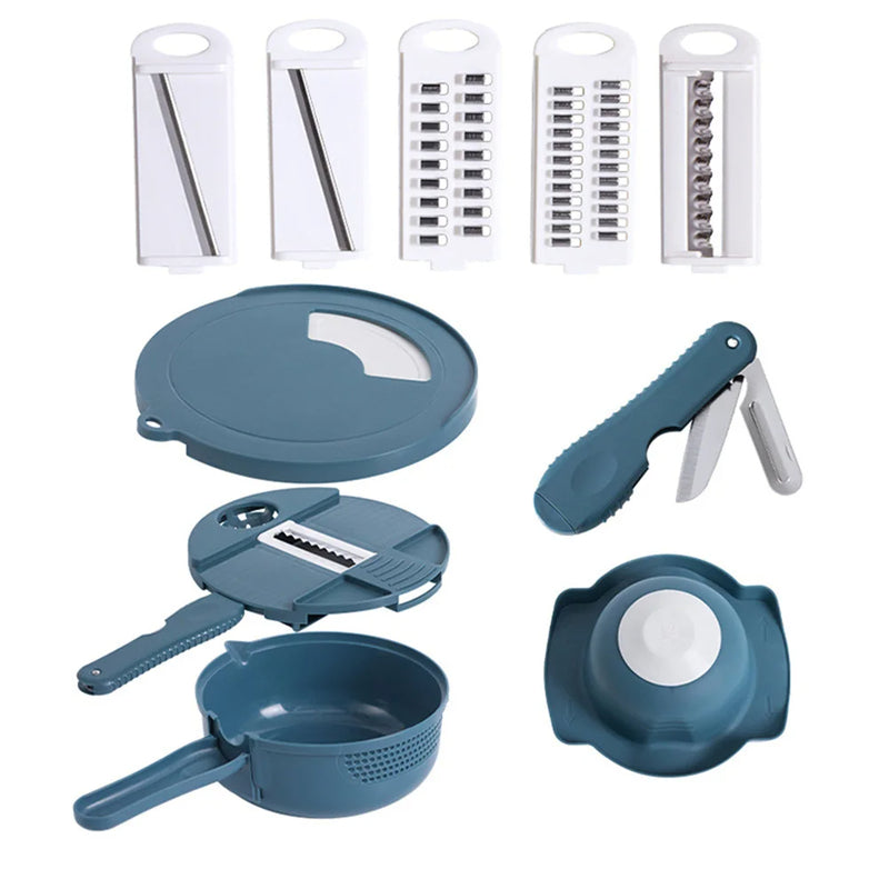 Multifunction Vegetable Cutter Potato Shredder Grater Slicer Container