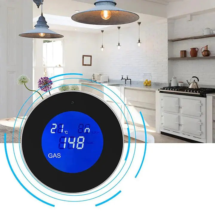 WiFi Smart Gas Detector LCD Temperature Display Home Sensor