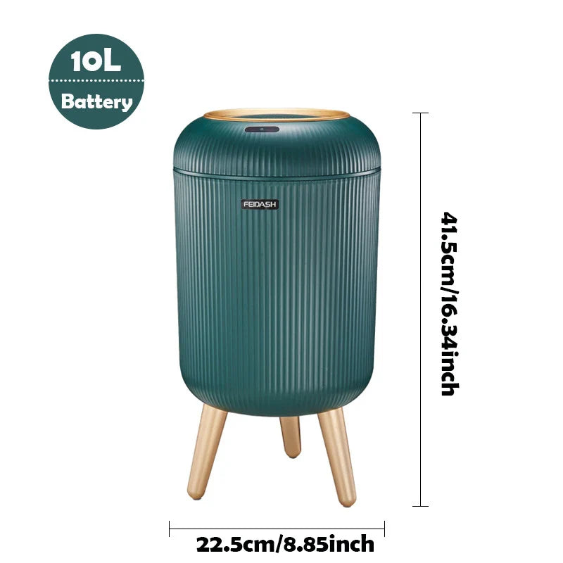 Automatic Trash Can with Lid Motion Sensor Smart Waste Bin