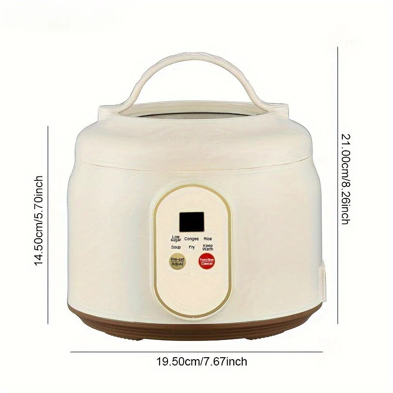 1.8L Electric Rice Cooker Portable Non Stick Smart Multi Cooker