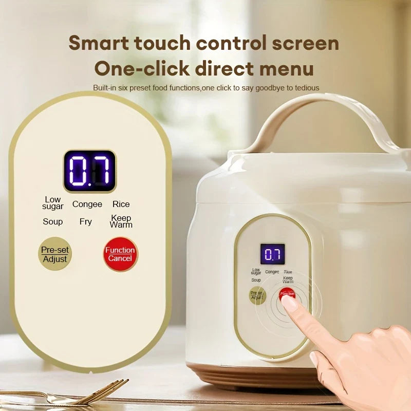 1.8L Electric Rice Cooker Portable Non Stick Smart Multi Cooker