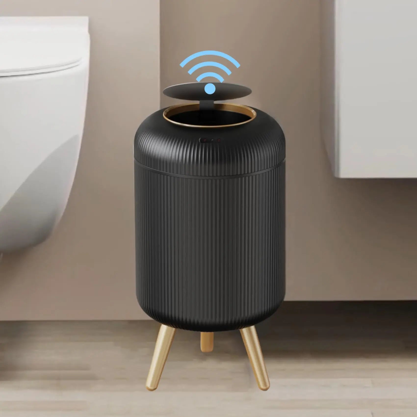 Automatic Trash Can with Lid Motion Sensor Smart Waste Bin