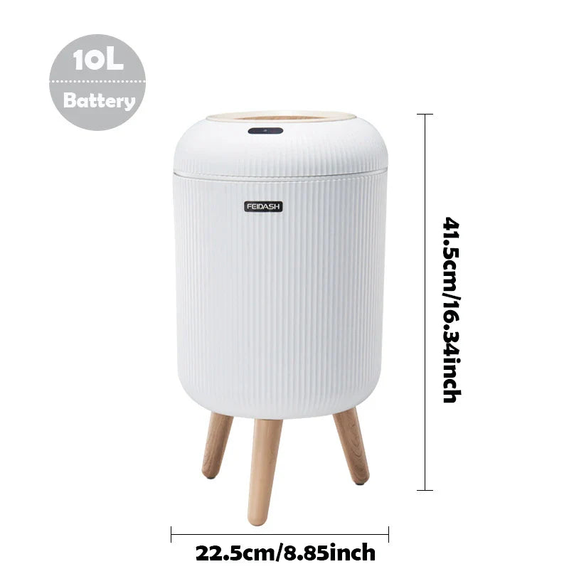 Automatic Trash Can with Lid Motion Sensor Smart Waste Bin