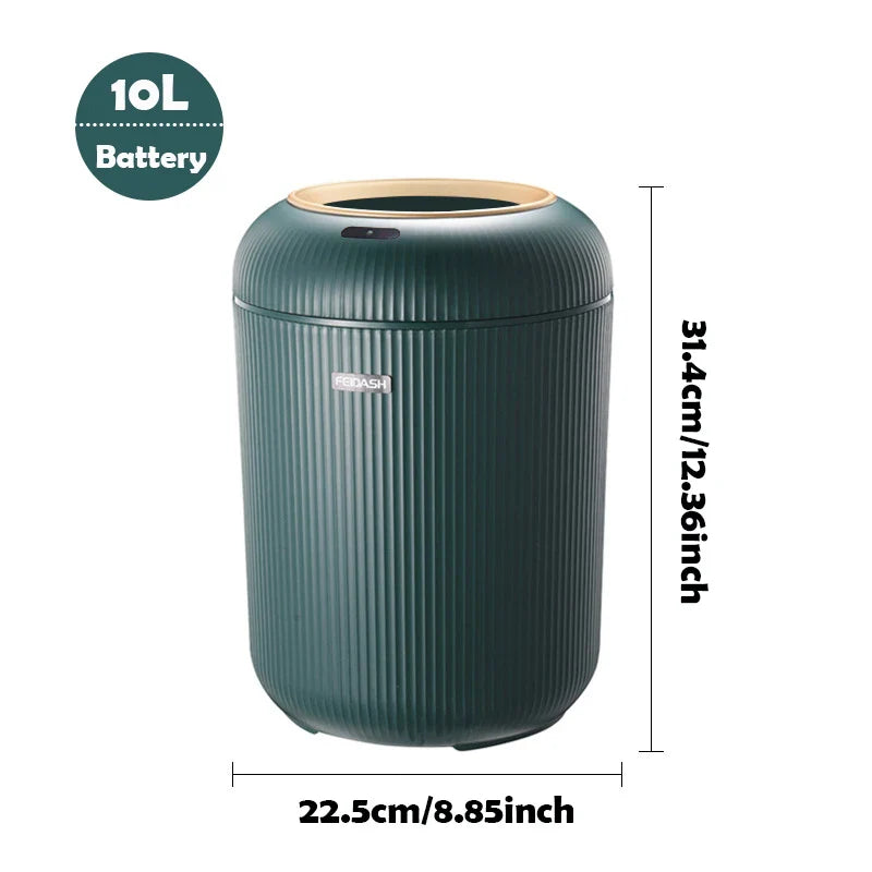 Automatic Trash Can with Lid Motion Sensor Smart Waste Bin