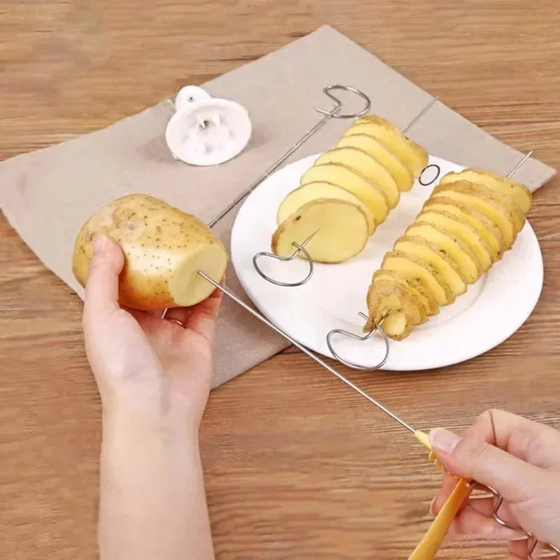 Potato Spiral Cutter Vegetable Slicer Whirlwind Kitchen Gadget Tool
