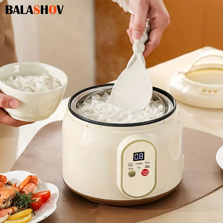1.8L Electric Rice Cooker Portable Non Stick Smart Multi Cooker
