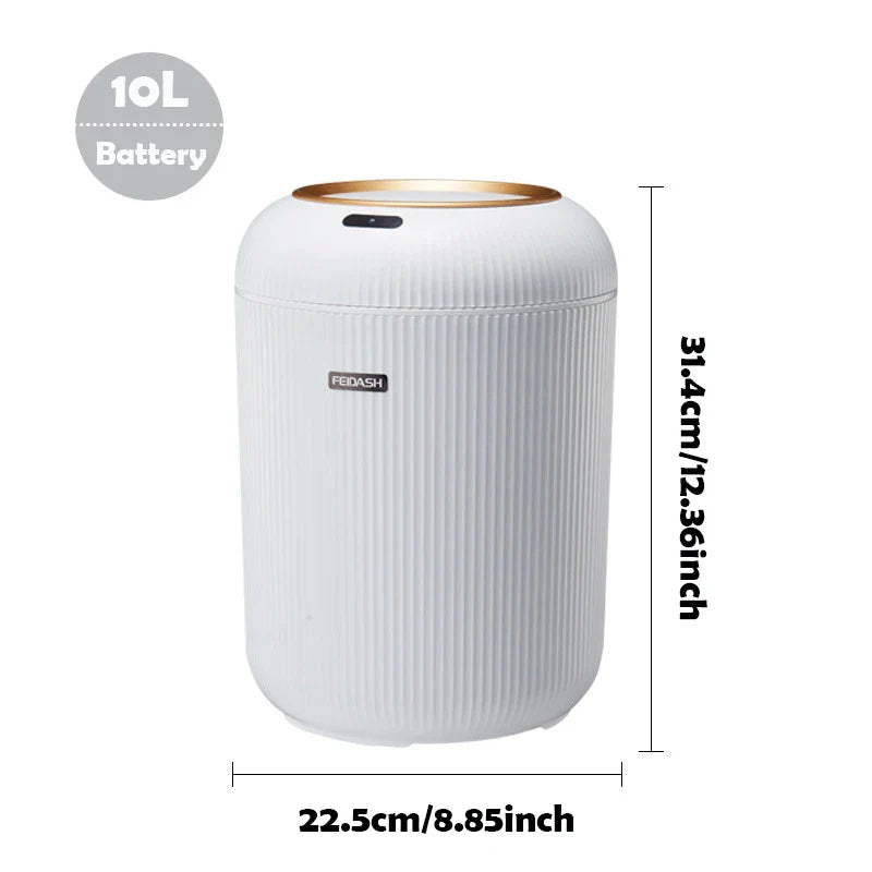 Automatic Trash Can with Lid Motion Sensor Smart Waste Bin