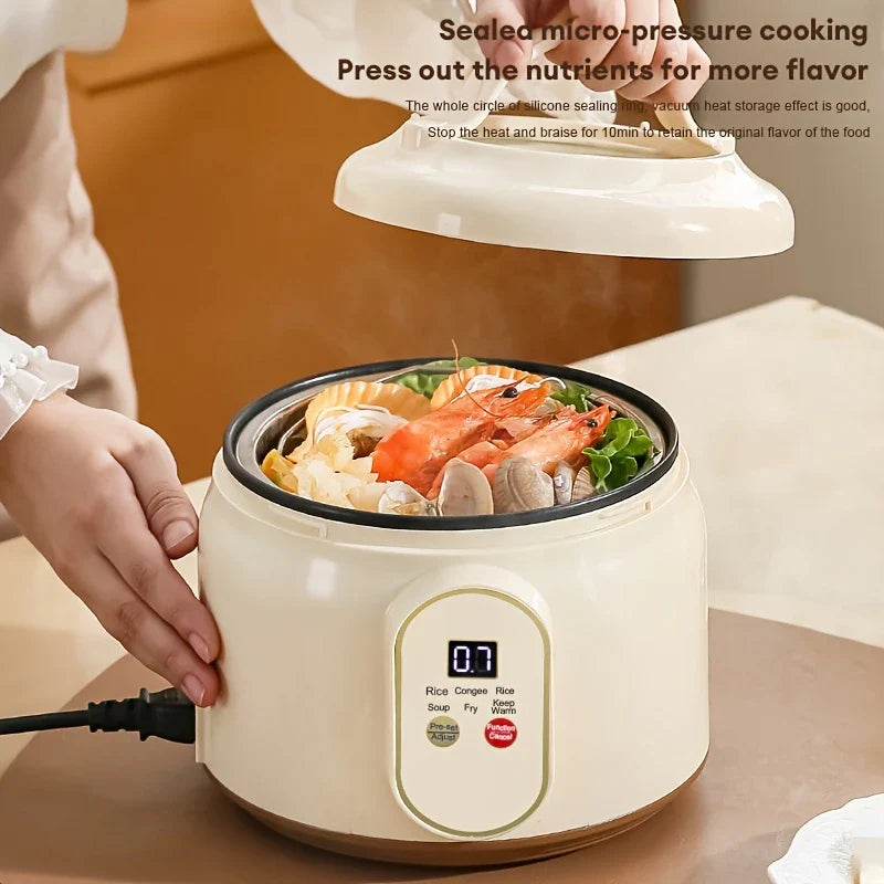 1.8L Electric Rice Cooker Portable Non Stick Smart Multi Cooker