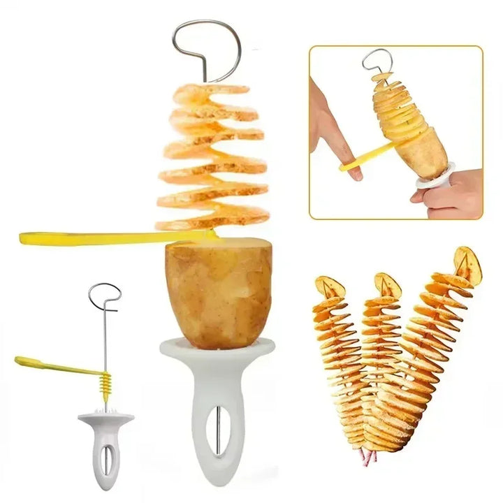 Potato Spiral Cutter Vegetable Slicer Whirlwind Kitchen Gadget Tool
