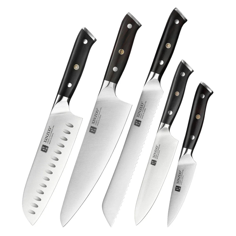5 PCS Kitchen Knives Set German