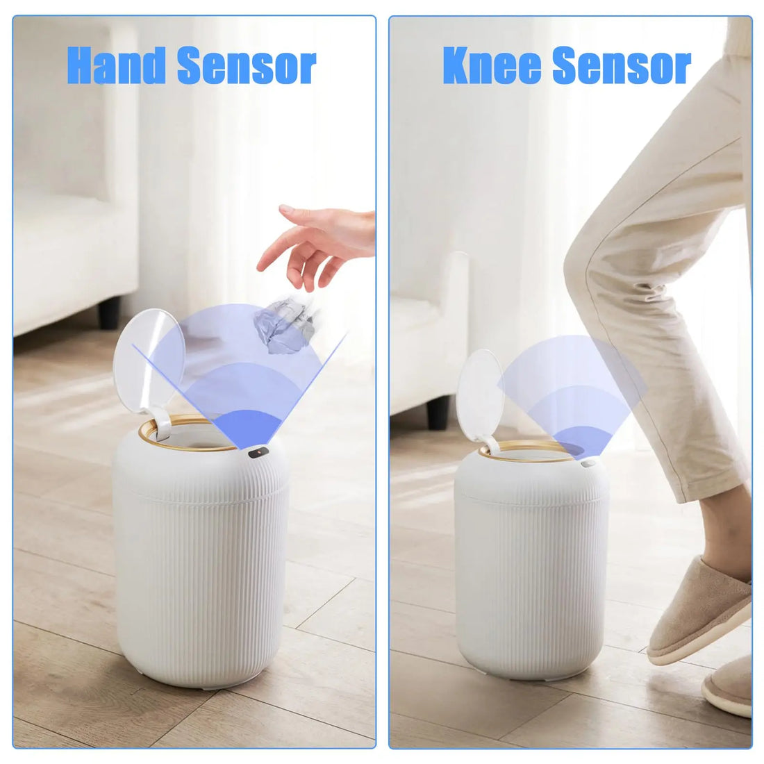 Automatic Trash Can with Lid Motion Sensor Smart Waste Bin