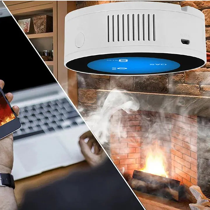 WiFi Smart Gas Detector LCD Temperature Display Home Sensor