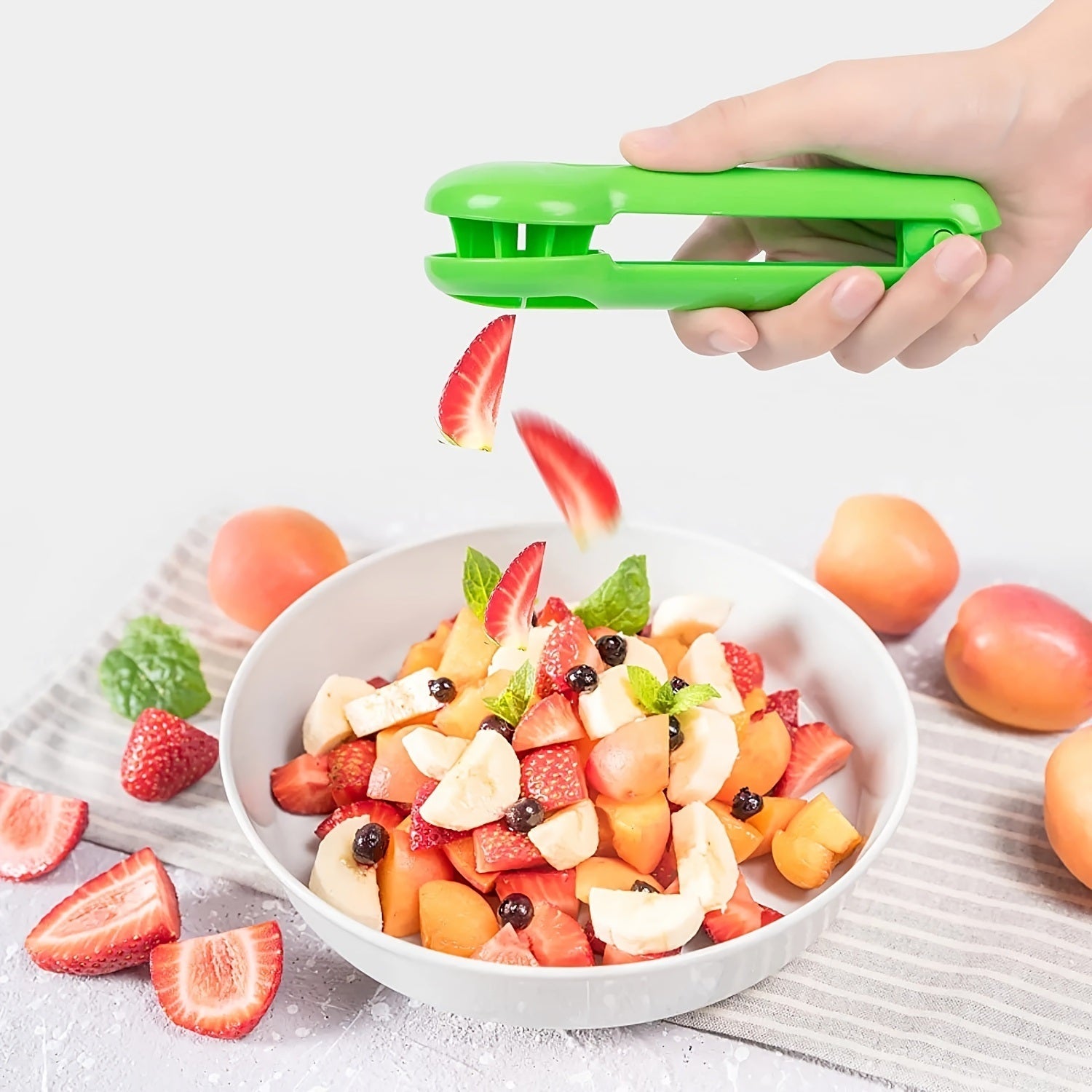 Grape Tomato Strawberry Cutter Safe Kids Kitchen Gadget Tool