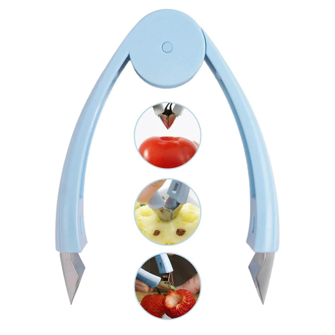 Fruit Vegetable Stem Remover Huller Corer Kitchen Tool Gadget