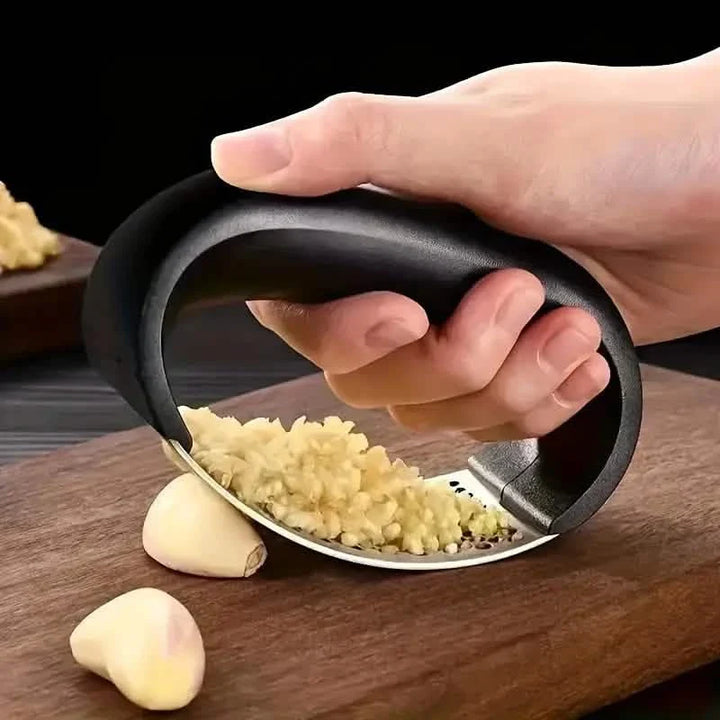 Premium Stainless Steel Garlic Rocker Press Durable Kitchen Tool