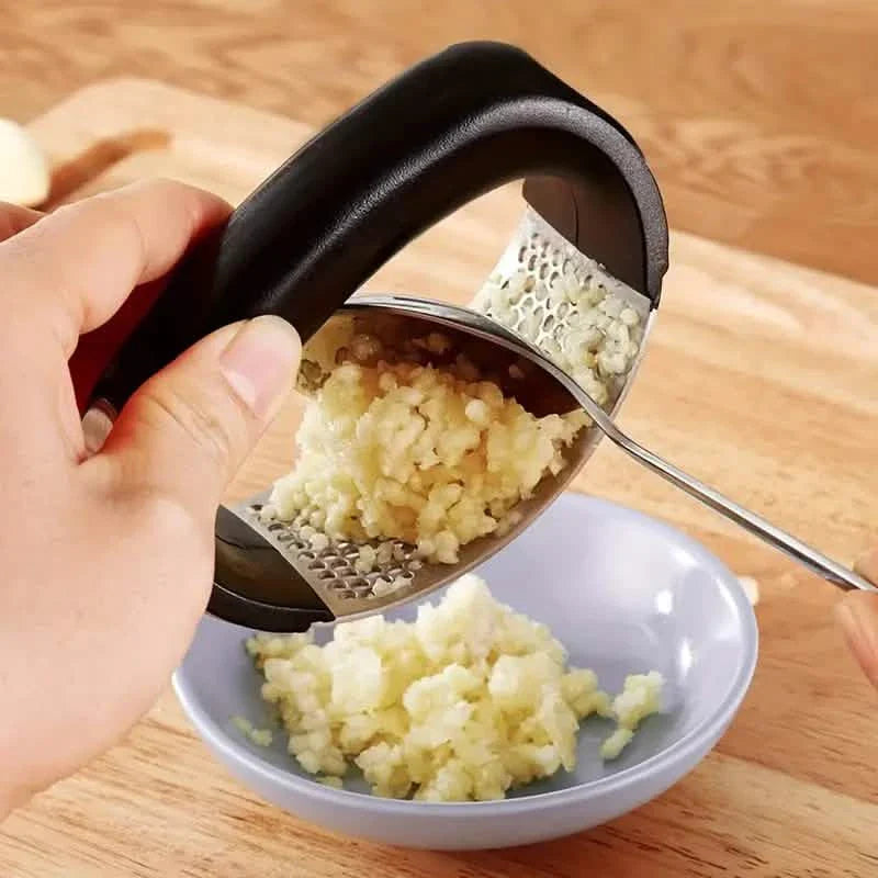 Premium Stainless Steel Garlic Rocker Press Durable Kitchen Tool