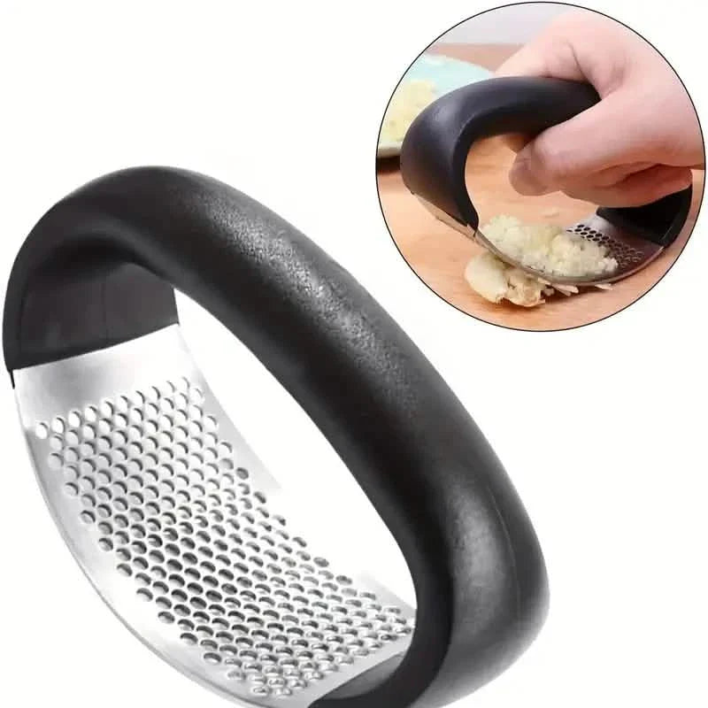 Premium Stainless Steel Garlic Rocker Press Durable Kitchen Tool