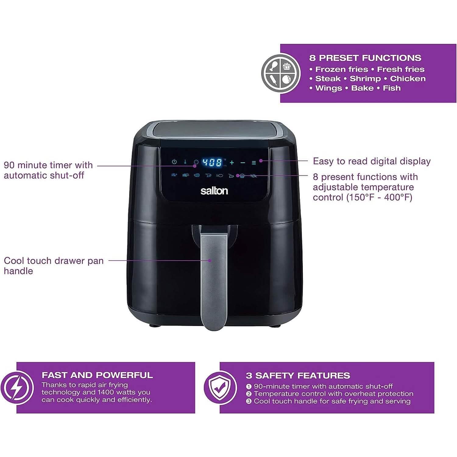Digital Air Fryer XL 5L