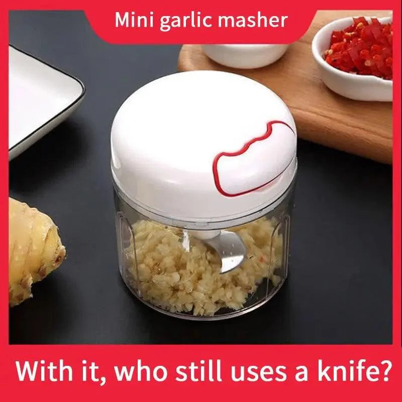 Mini Multifunction Vegetable Press Manual Puller Chopper Kitchen Gadget
